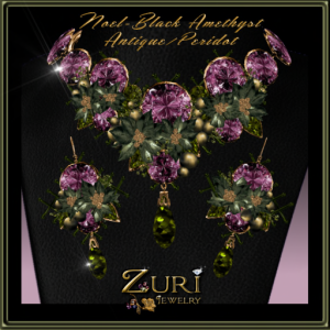 Noel-Black Amethyst-Antique-Peridot-Zuri Rayna Jewelry