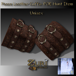 POE Mens Hunt Item-Peace Leather Cuffs